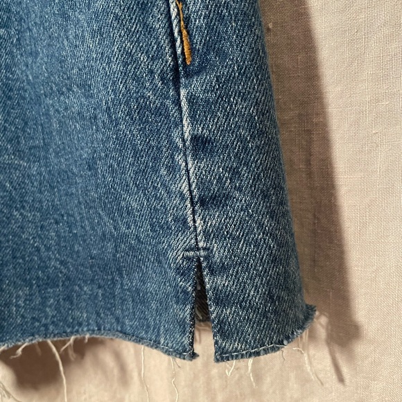 Re/Done jean shorts size 27 cutoff button fly cotton summer boho - Picture 13 of 14